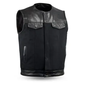 49/51 Canvas (no collar) | Men's Motorcycle Vest