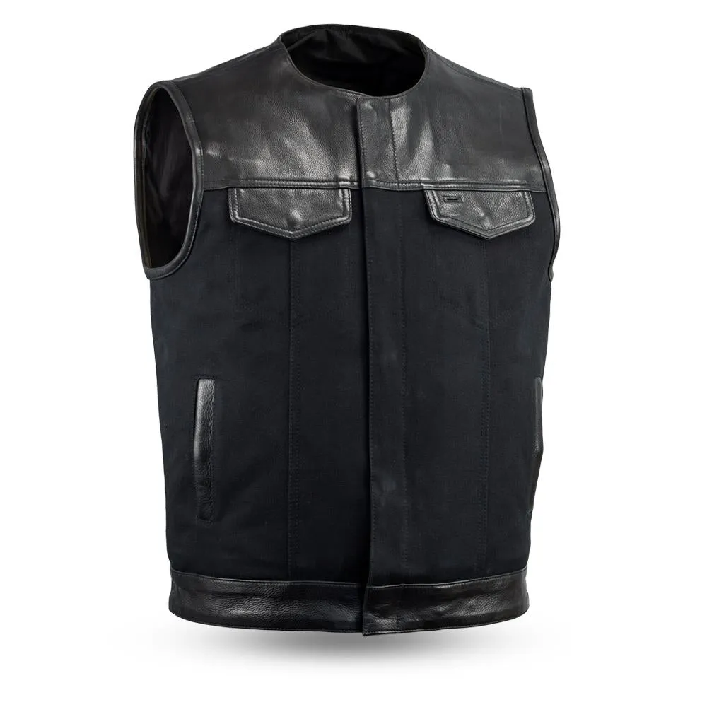 49/51 Canvas (no collar) | Men's Motorcycle Vest