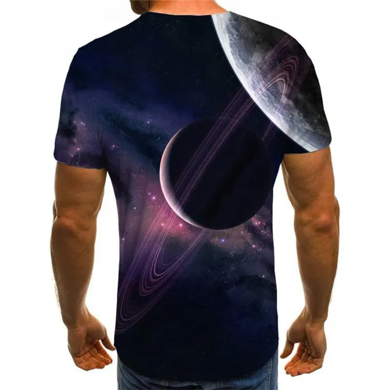 abstract t shirt  personality t shirt 3D  Cool fun geometric colorful art art costume men's