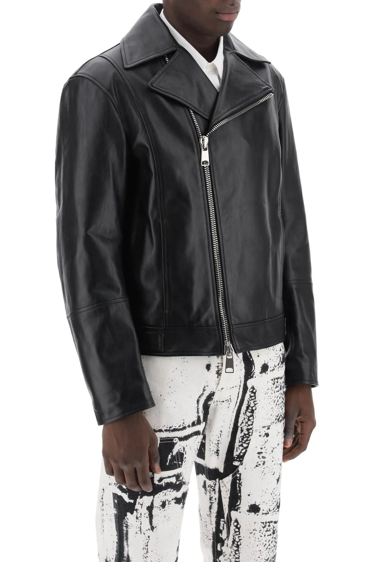 ALEXANDER MCQUEEN Giacca Biker In Nappa