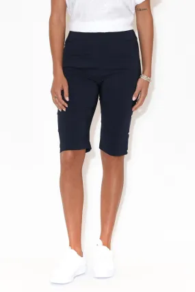 Alyssa Navy Pocket Shorts