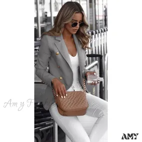 Amy Fashion - Office Wear Jacket Fashion Blazer