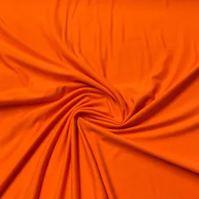 Bright Orange Cotton/Spandex Jersey Fabric - 240 GSM