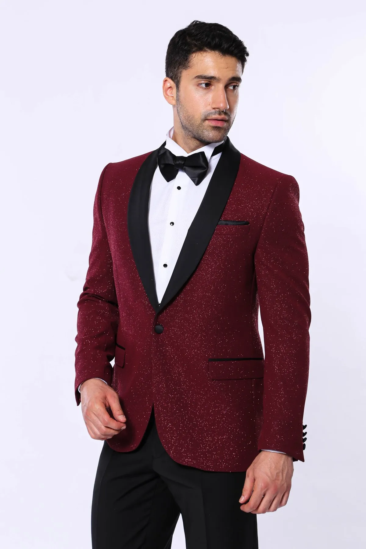 Burgundy Sparkle Blazer