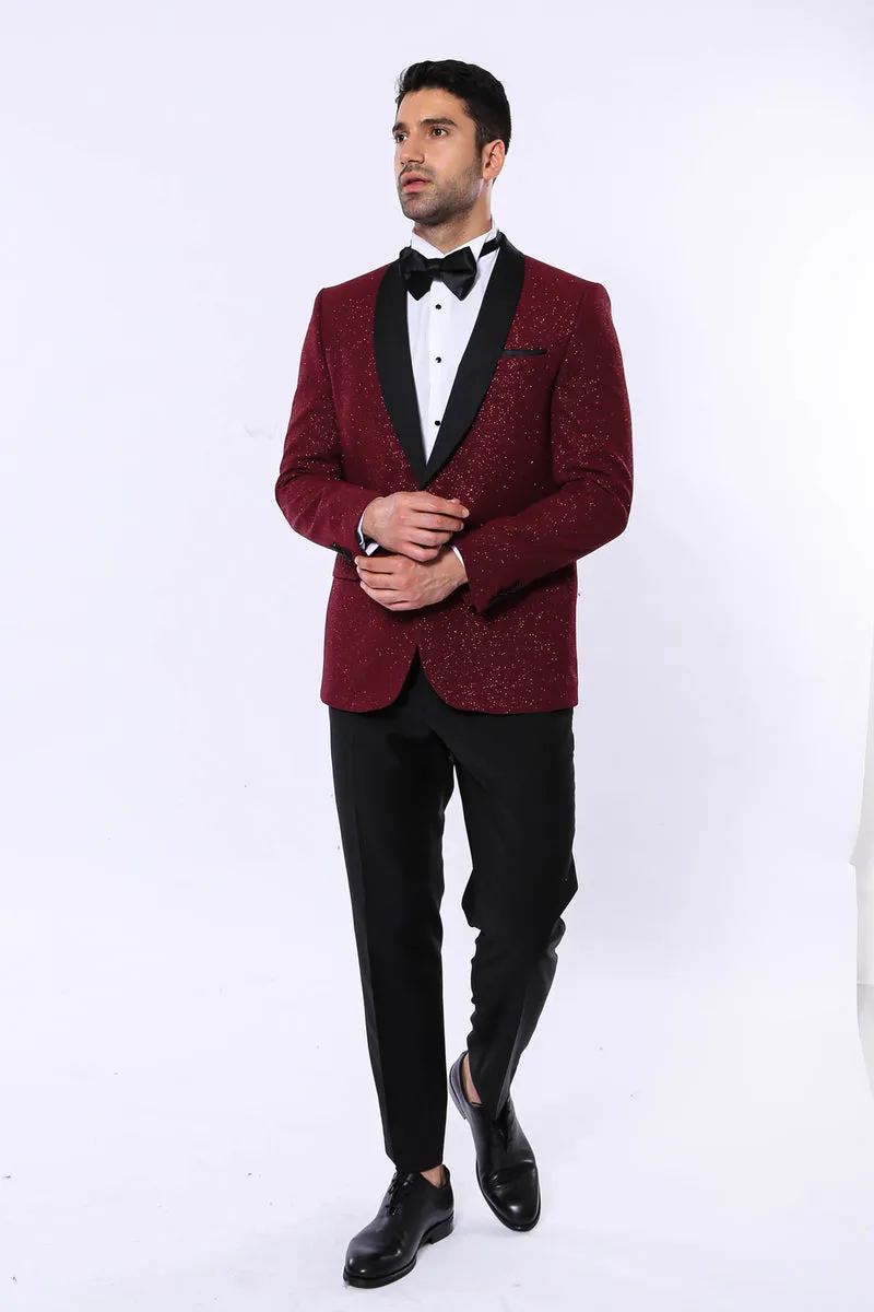 Burgundy Sparkle Blazer