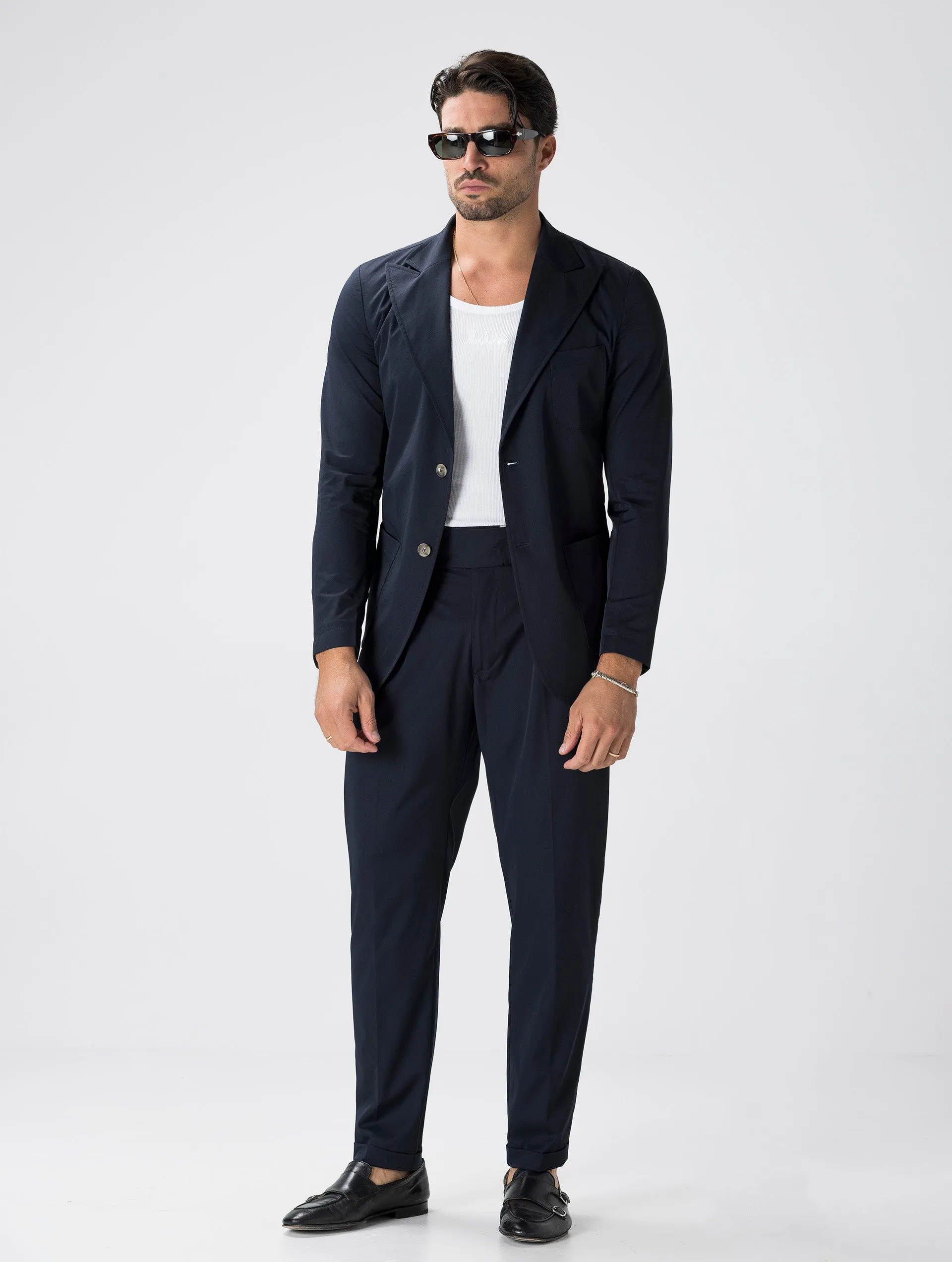 CALEB TECH FORMAL BLAZER IN BLUE