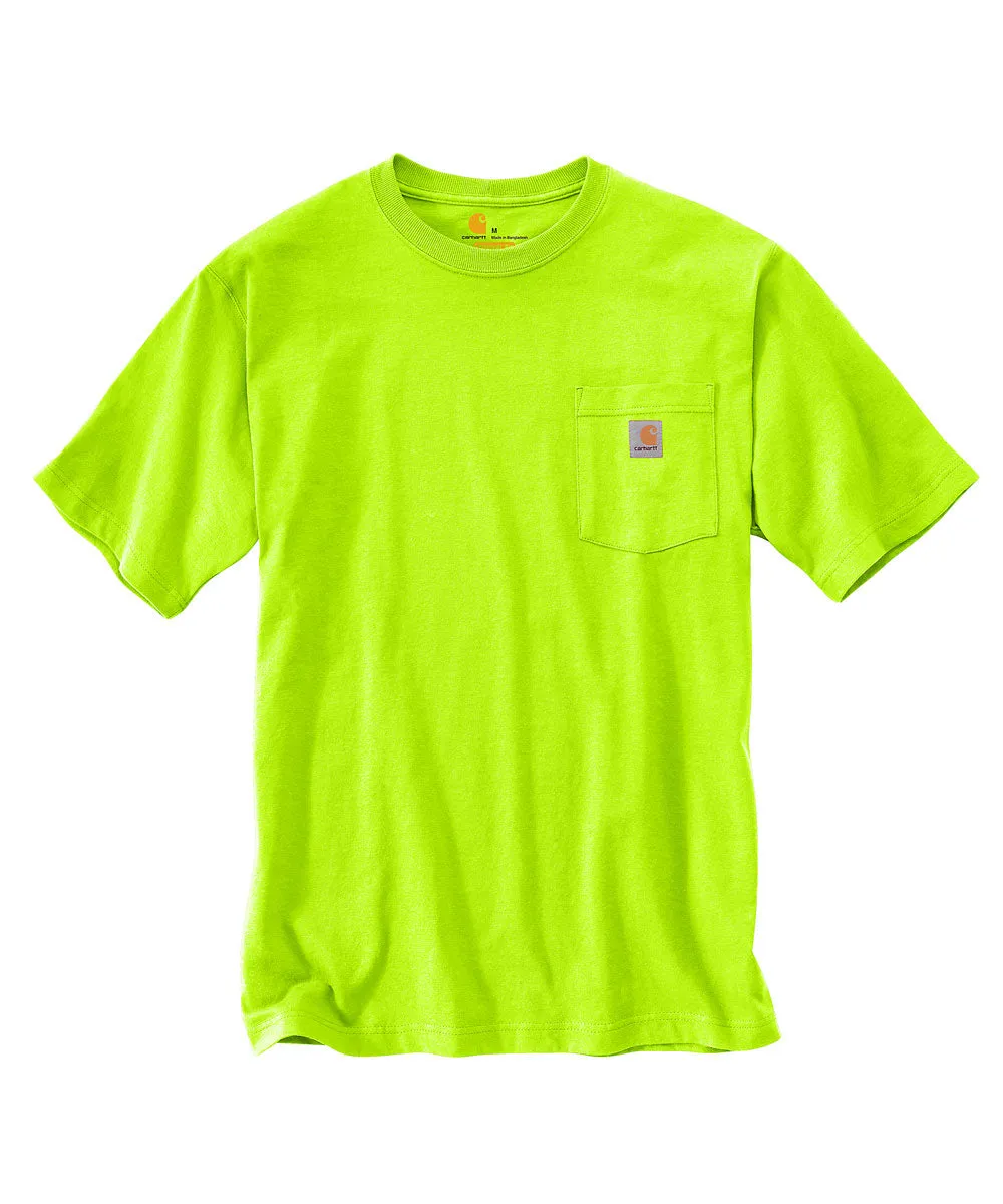 Carhartt K87 Workwear Pocket T-Shirt - Bright Lime