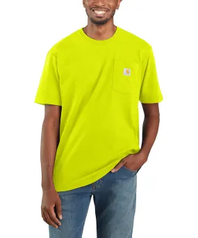 Carhartt K87 Workwear Pocket T-Shirt - Bright Lime