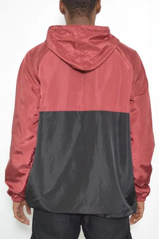 Color Block Jacket Pullover Windbreaker