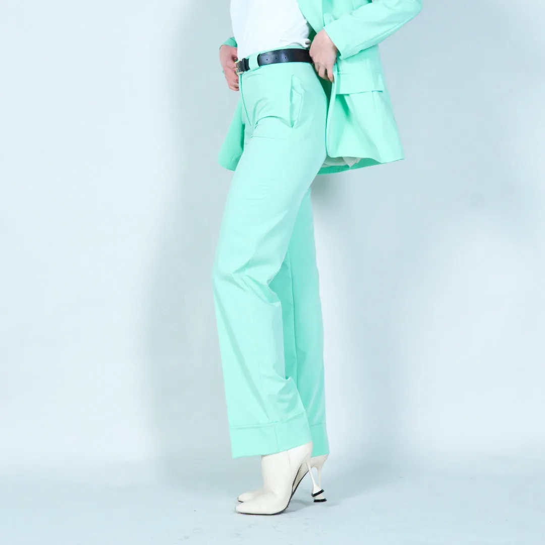 Cuffed trousers with belt wholesale