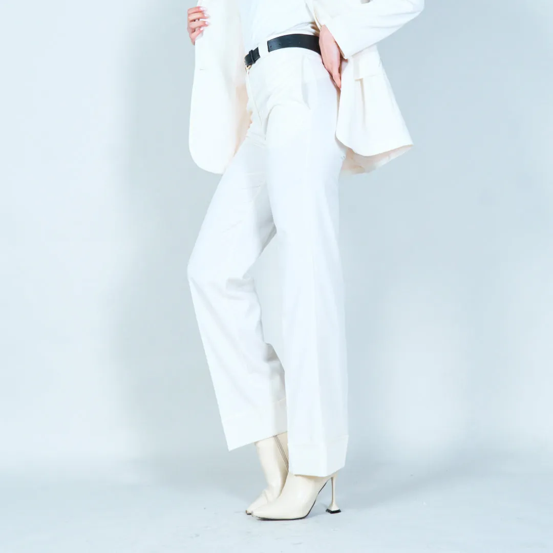 Cuffed trousers with belt wholesale