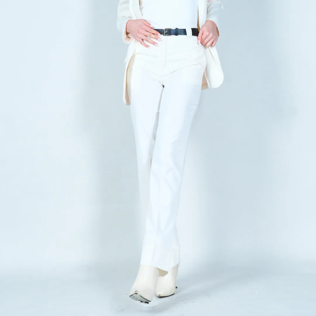 Cuffed trousers with belt wholesale