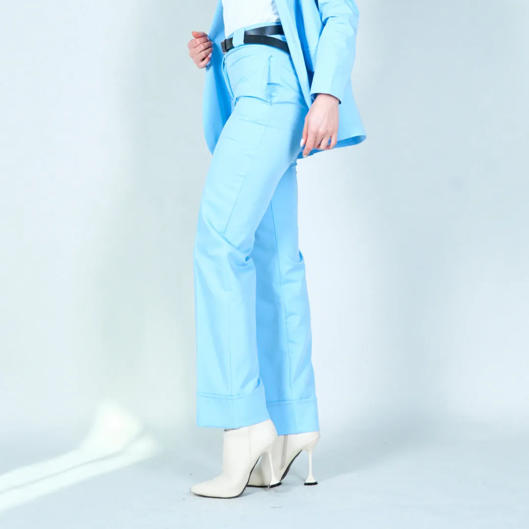 Cuffed trousers with belt wholesale