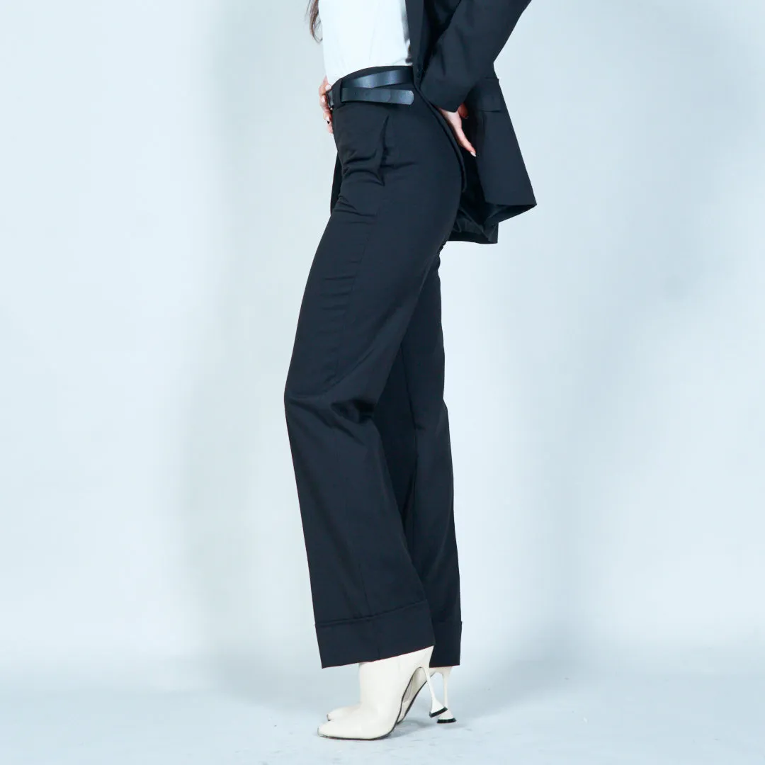 Cuffed trousers with belt wholesale