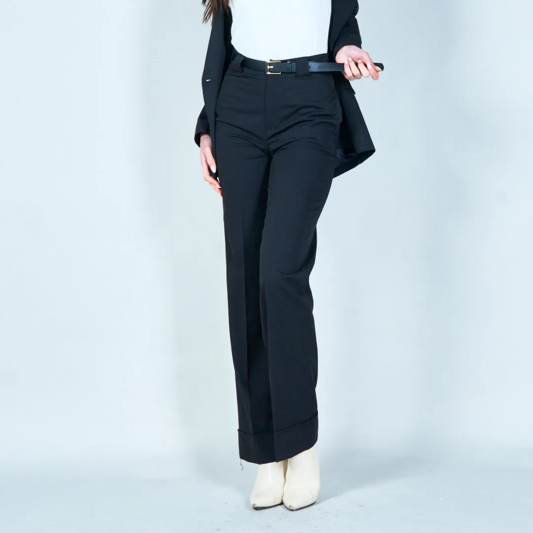 Cuffed trousers with belt wholesale