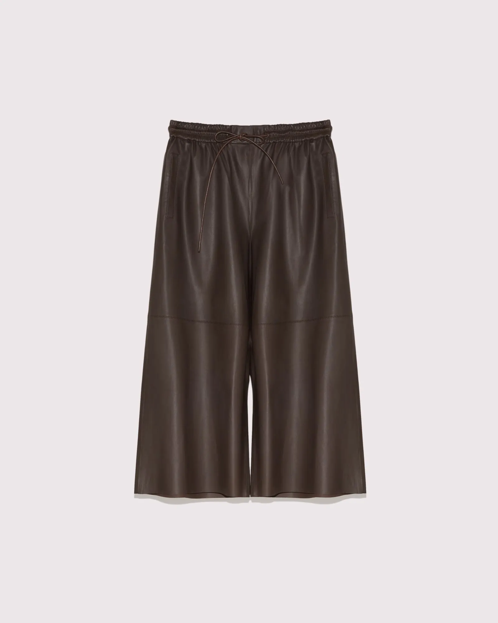 Culottes in fine lambskin leather