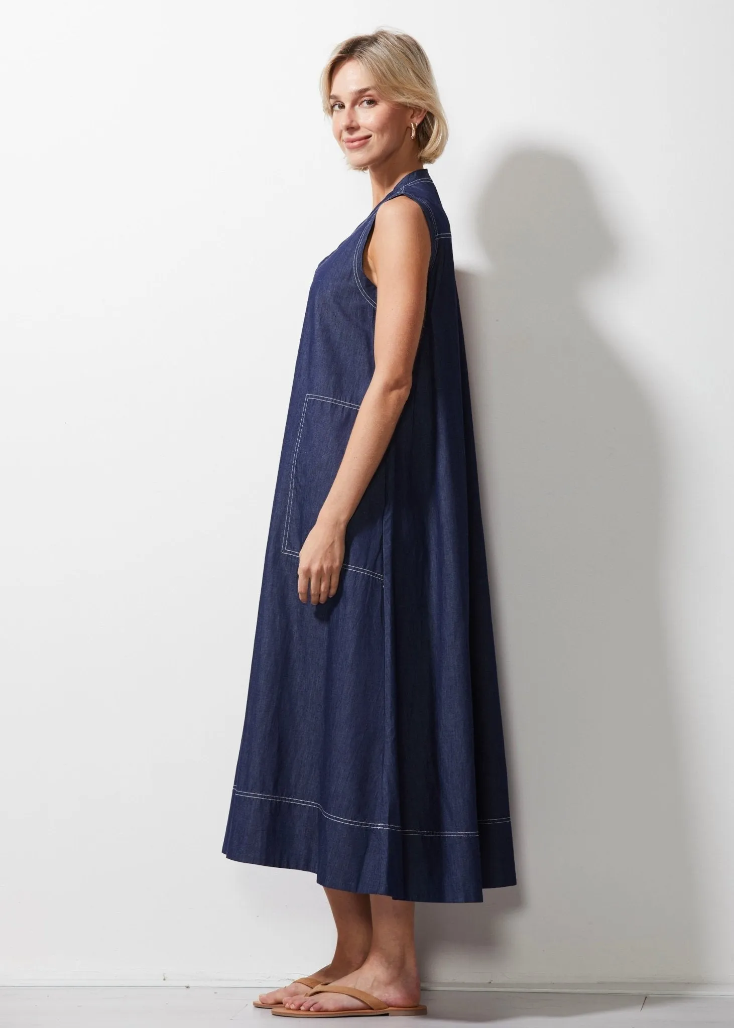 Denim Maxi Dress