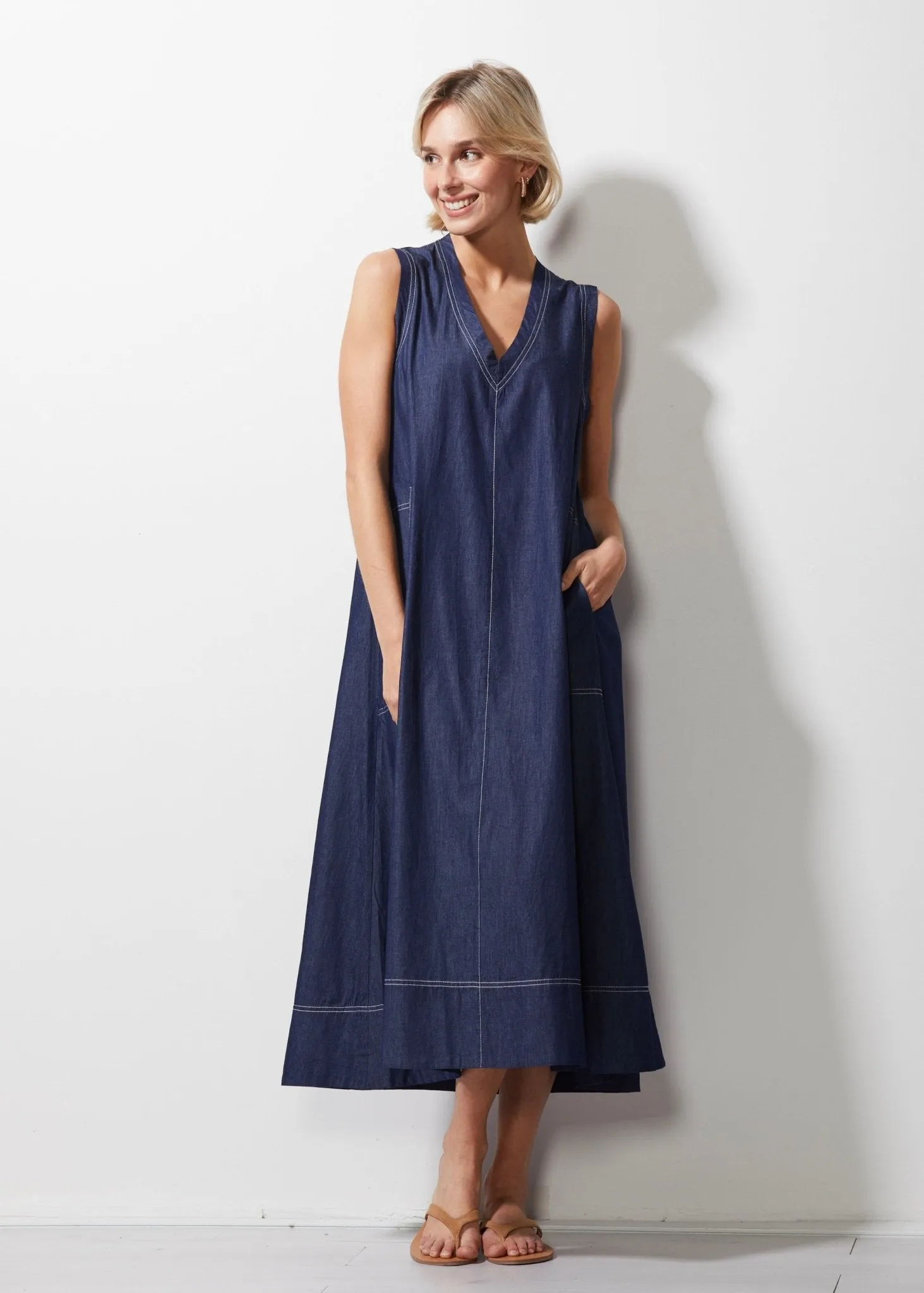 Denim Maxi Dress