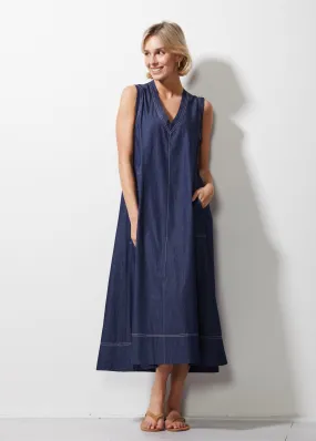 Denim Maxi Dress