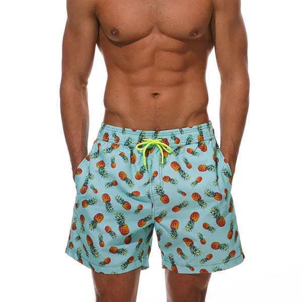 Drawstring Knee Long Board Shorts