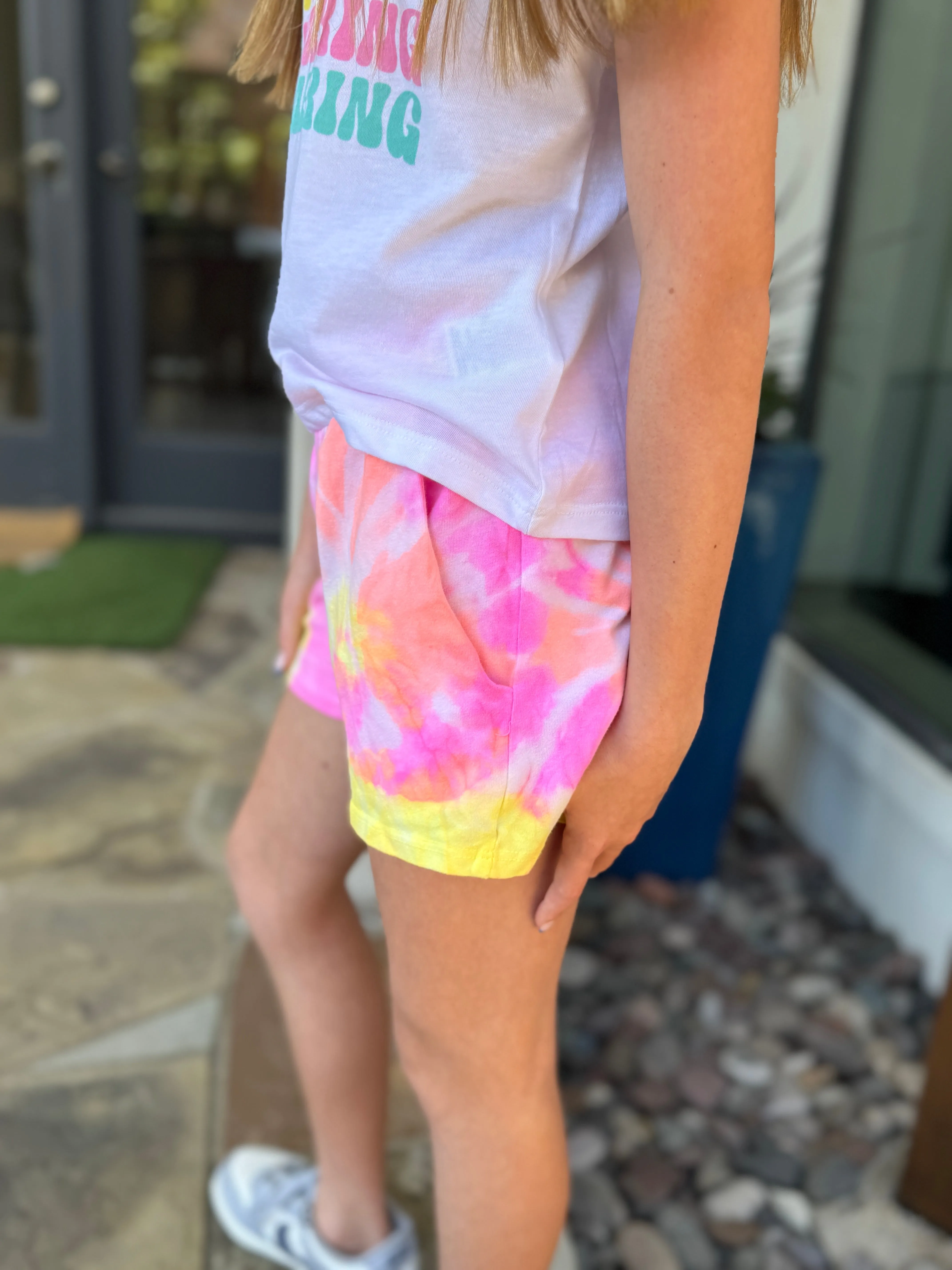 Girls Tie Dye Play Shorts