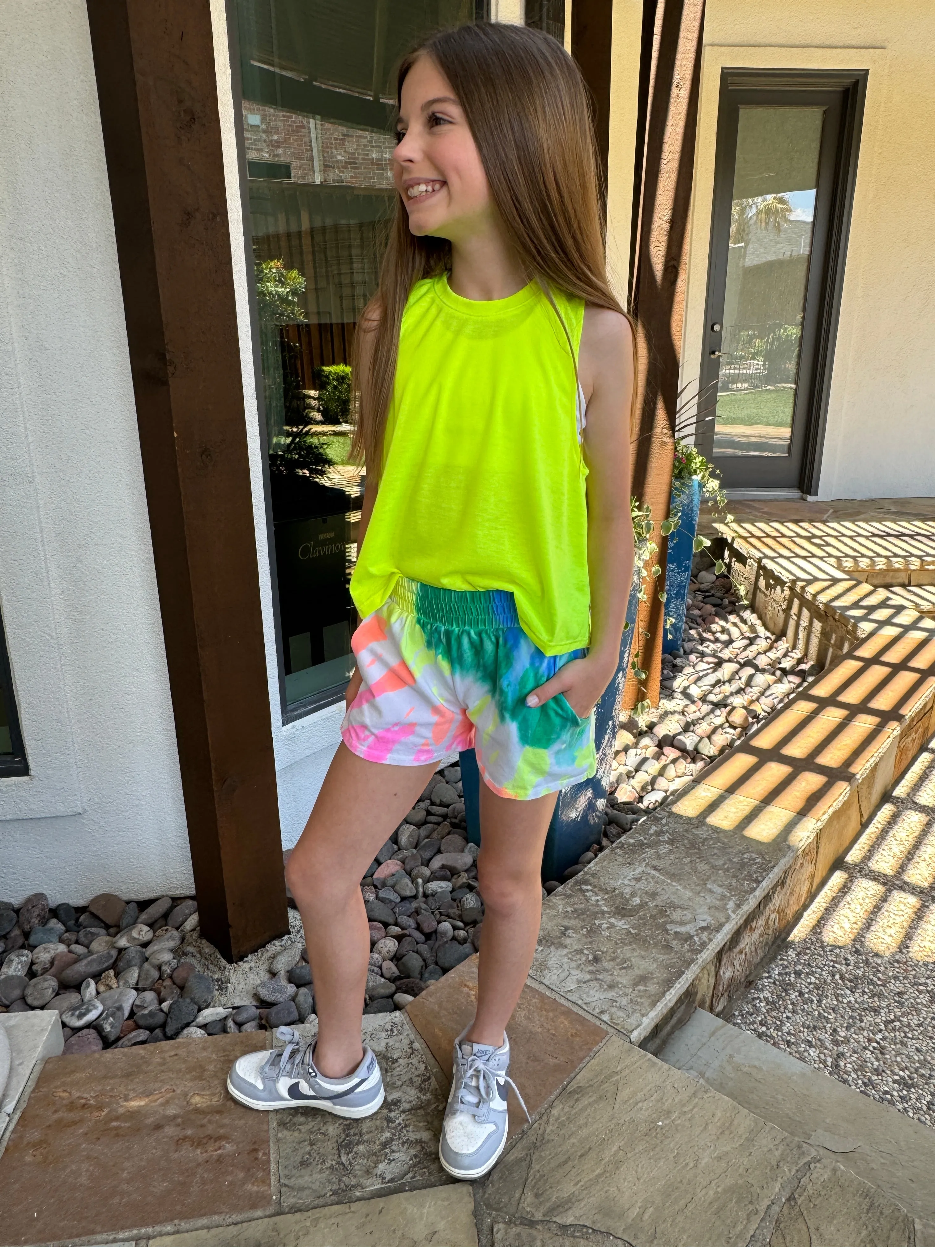 Girls Tie Dye Play Shorts