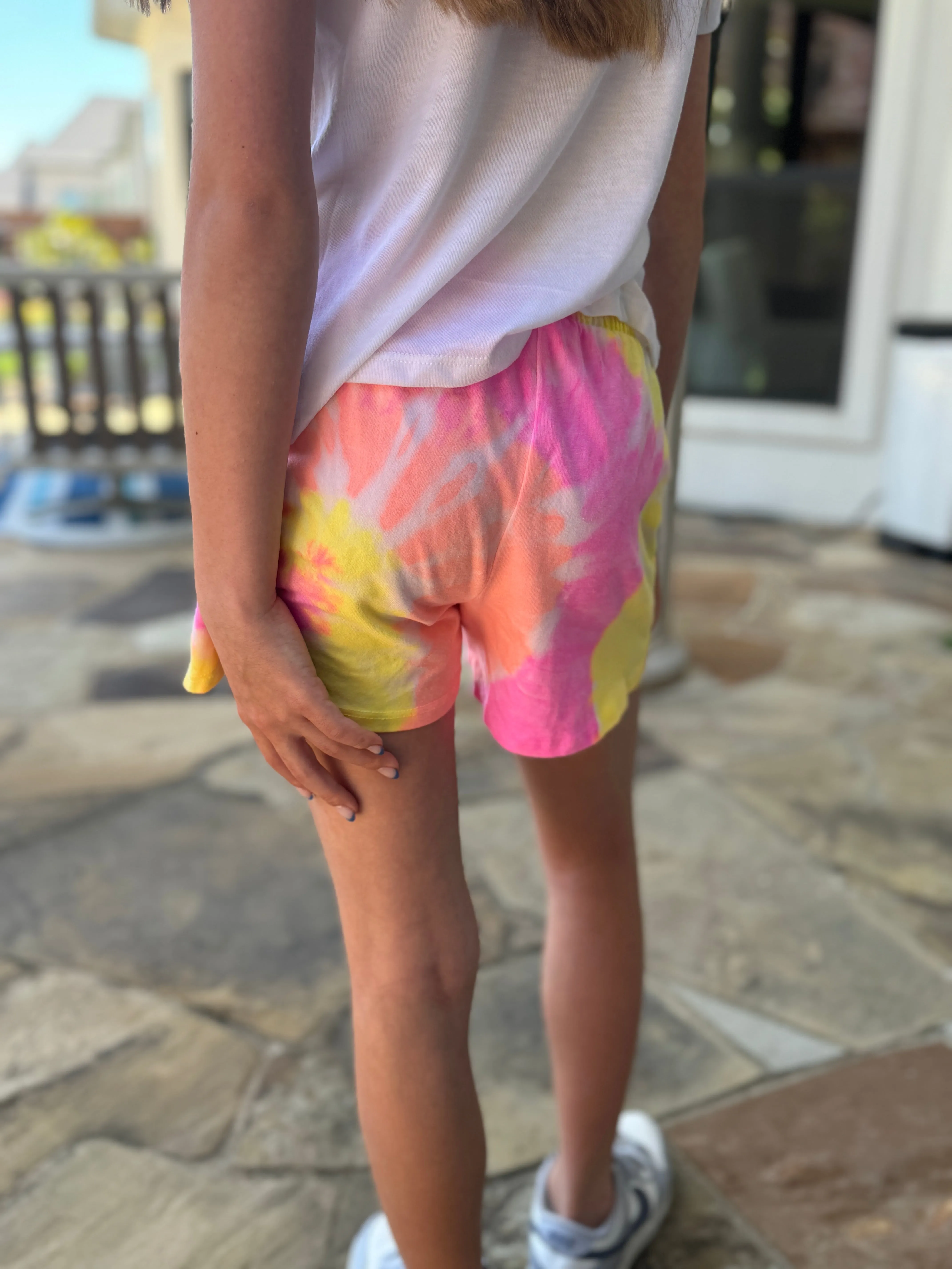 Girls Tie Dye Play Shorts