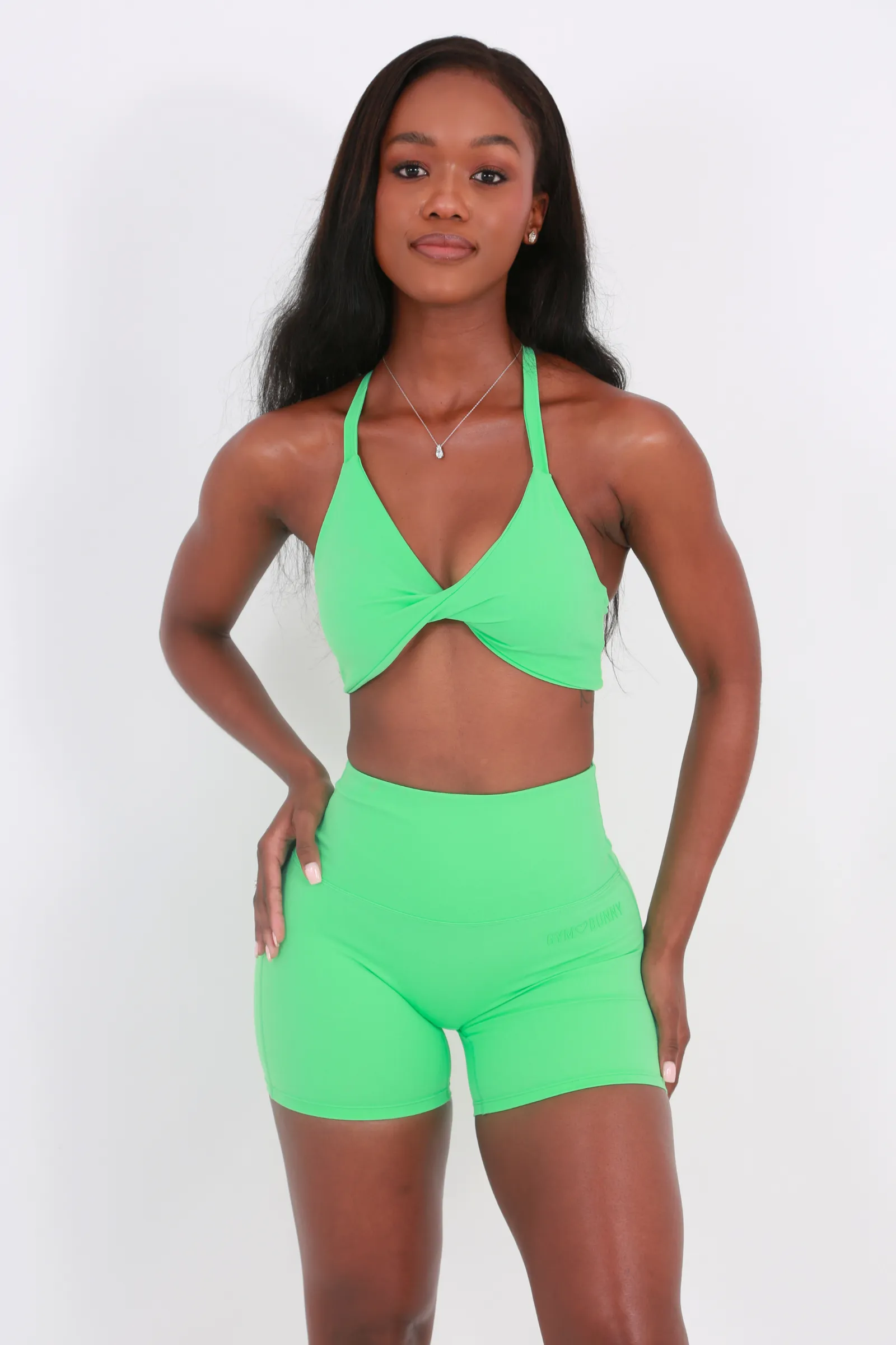 Gym Bunny Pump shorts- Mint Green