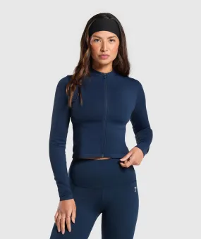 Gymshark Everyday Seamless Zip Tracktop - Navy