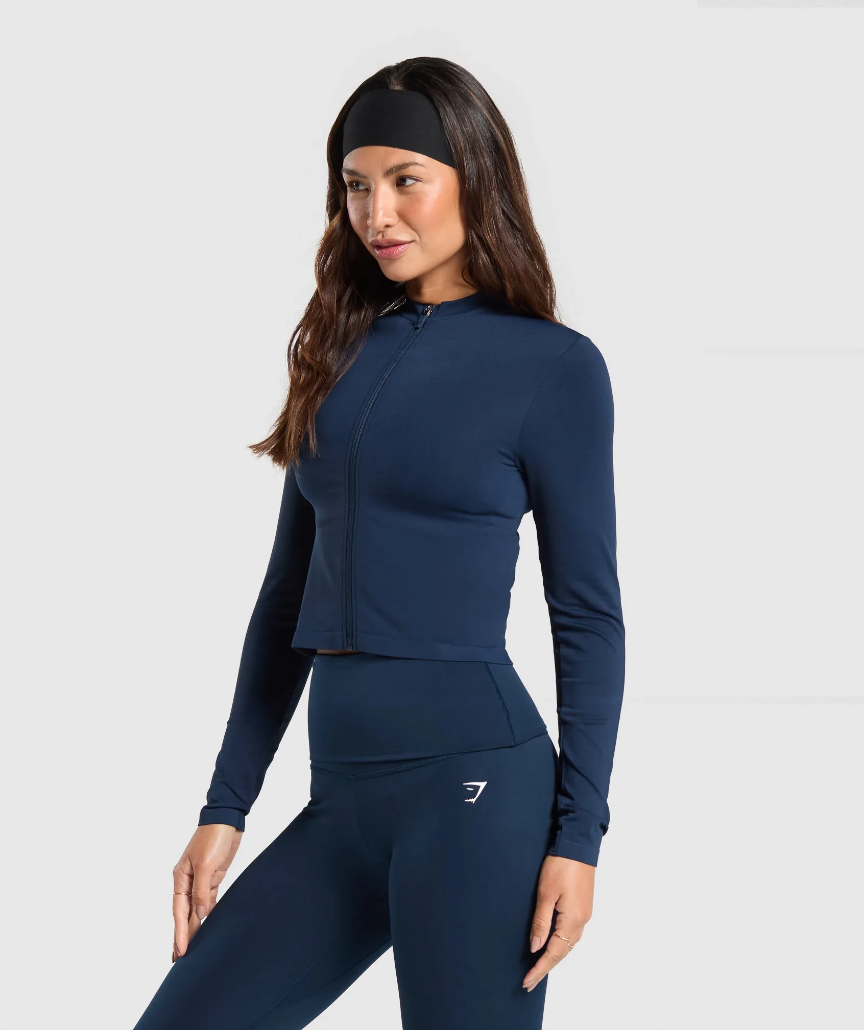 Gymshark Everyday Seamless Zip Tracktop - Navy