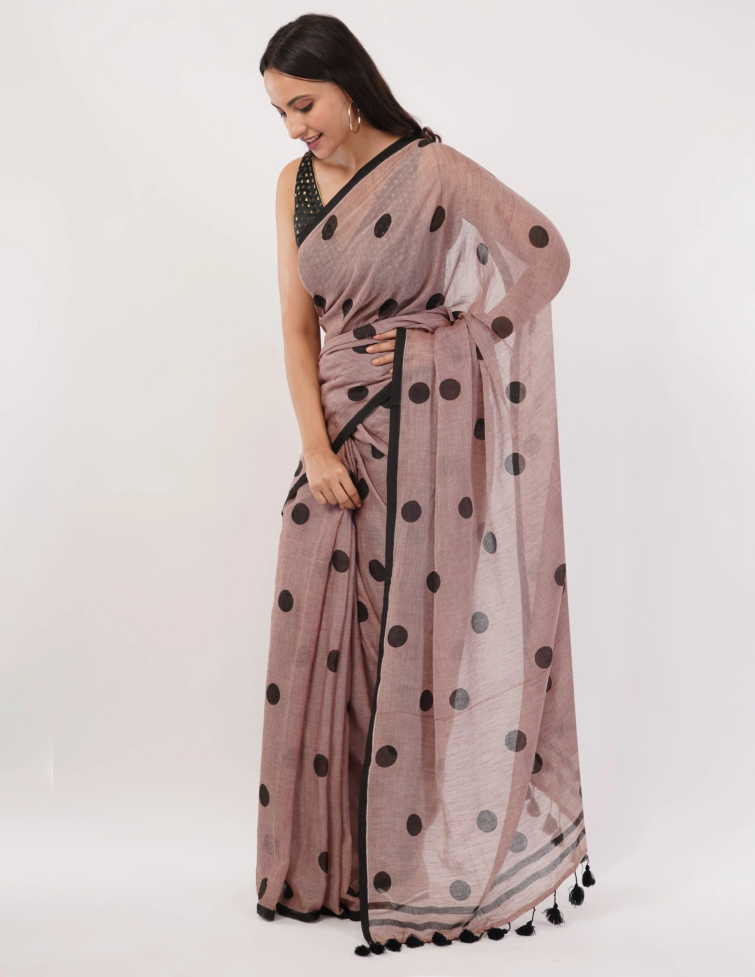 handloom mul cotton saree