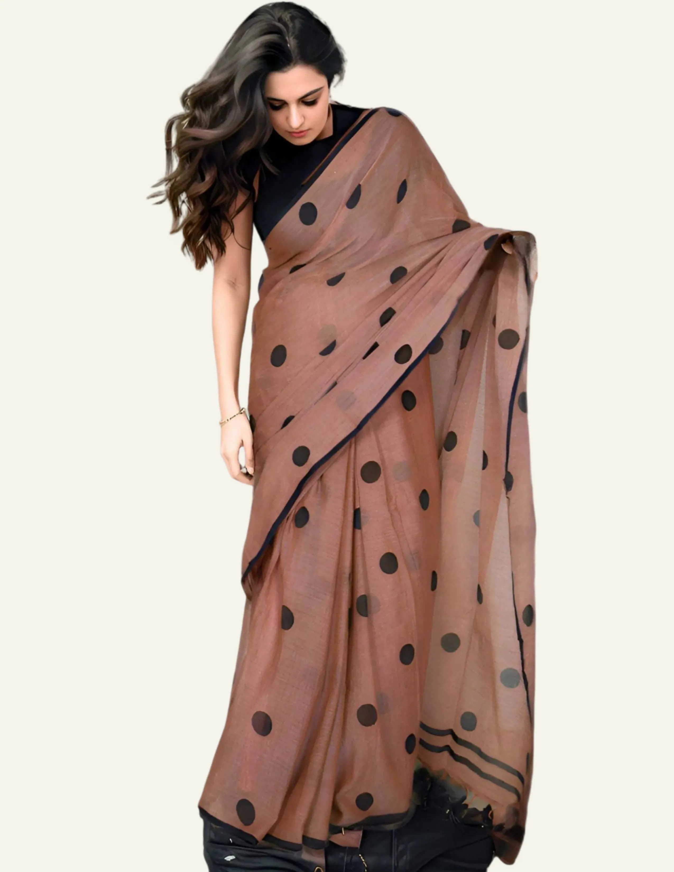 handloom mul cotton saree