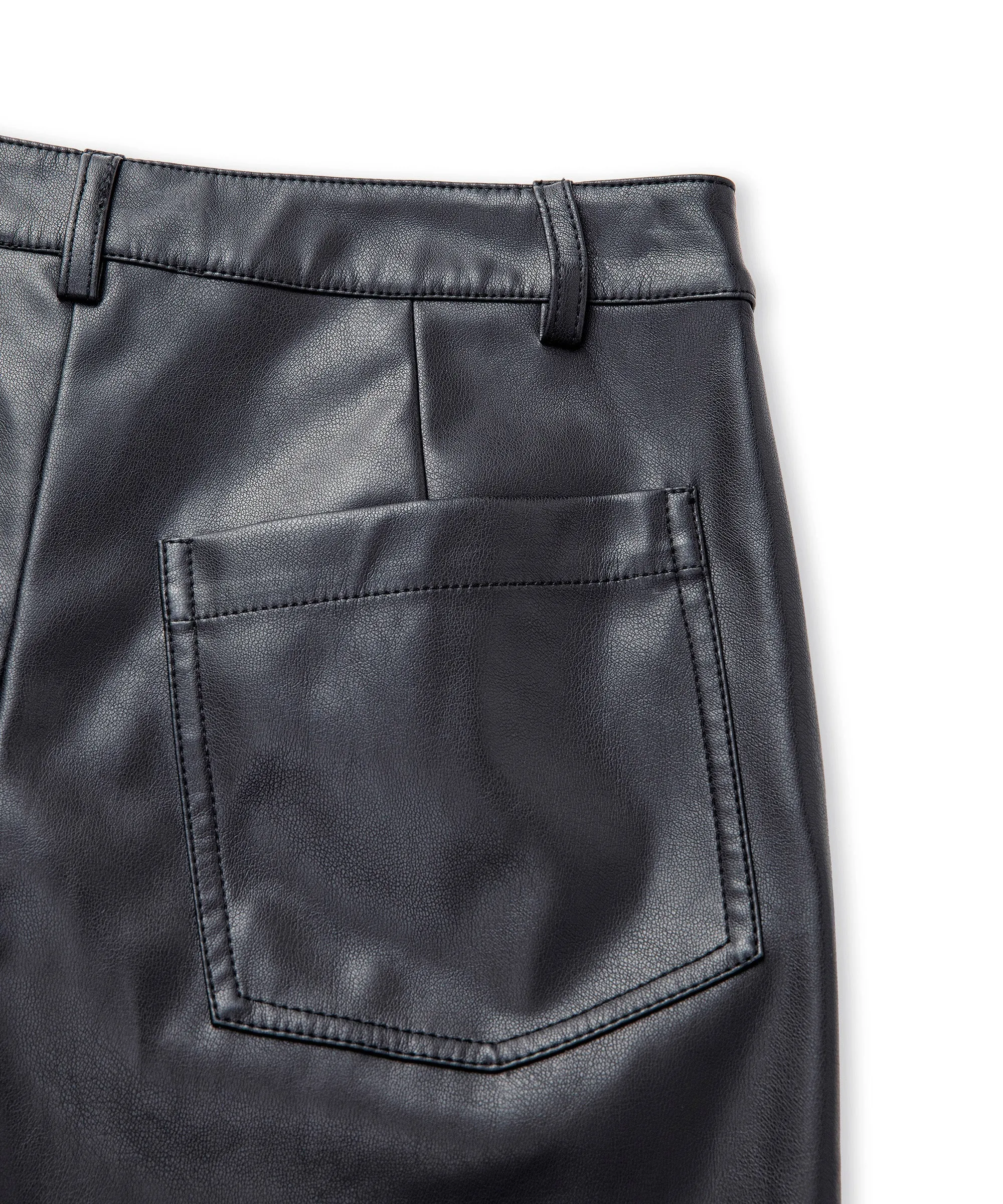 Ipekyol Leather Look Trousers Black