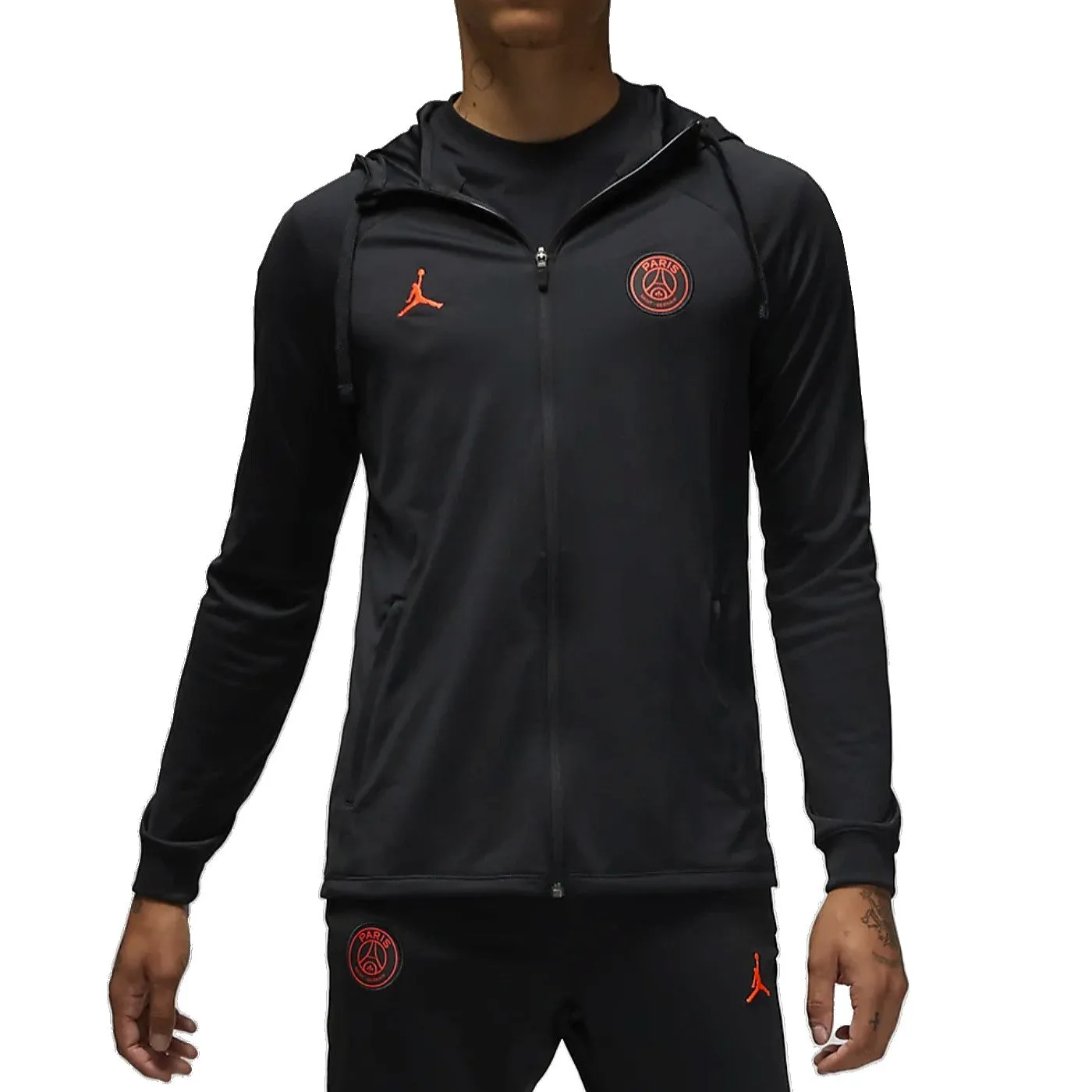 Jordan x PSG Soccer black training presentation tracksuit 2022/23 - Jordan