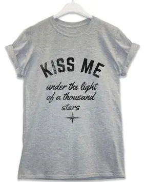 Kiss Me Under Stars Lyric Quote T-Shirt