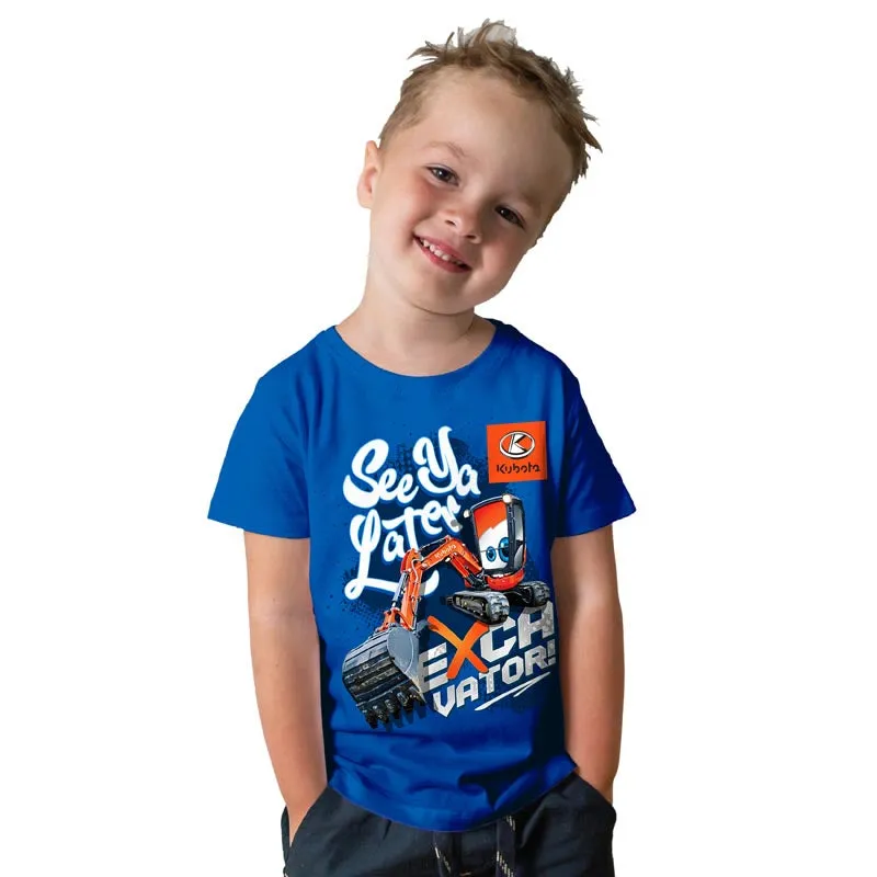 Kubota Excavator Kids T-Shirt