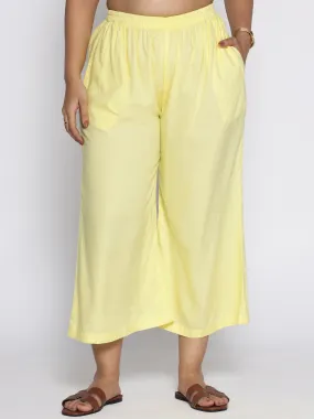 Lemon Rayon Culottes