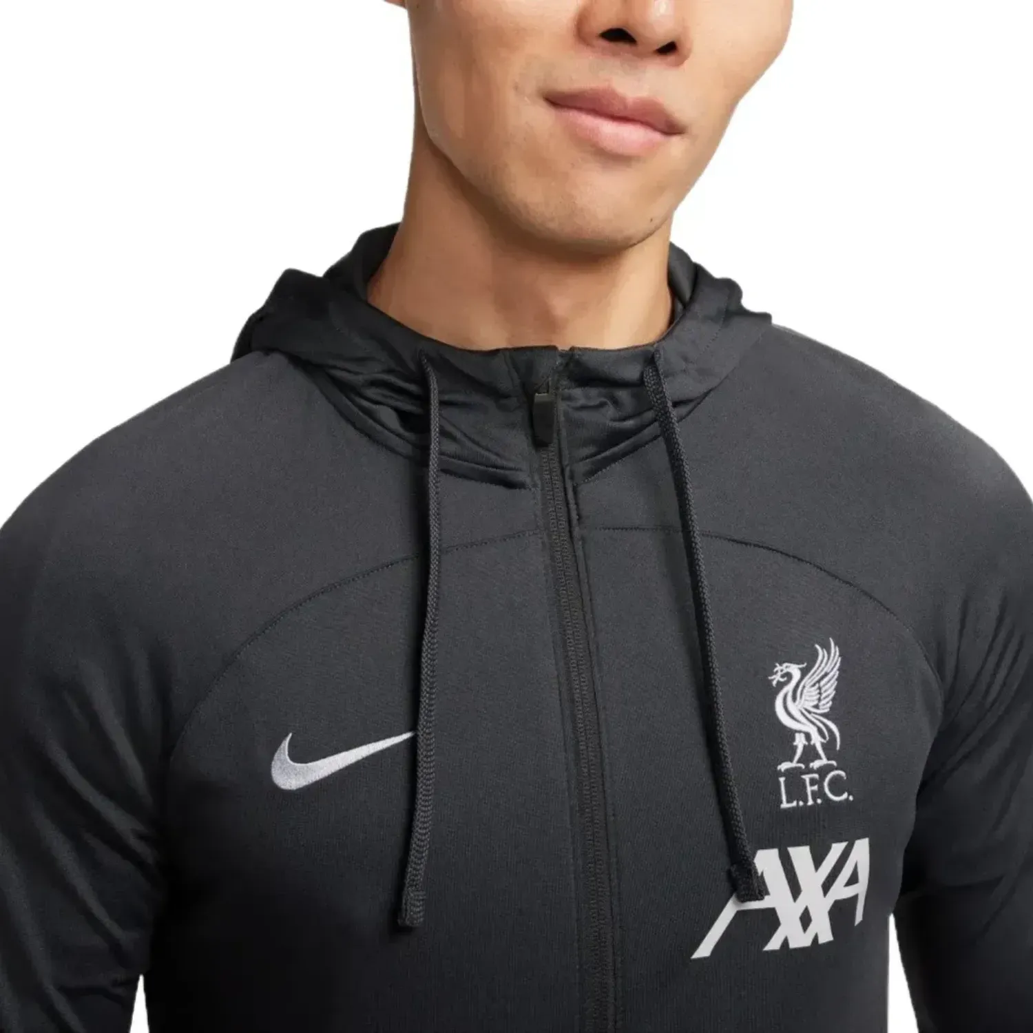 Liverpool FC dark grey training presentation hooded tracksuit 2024 - Nike