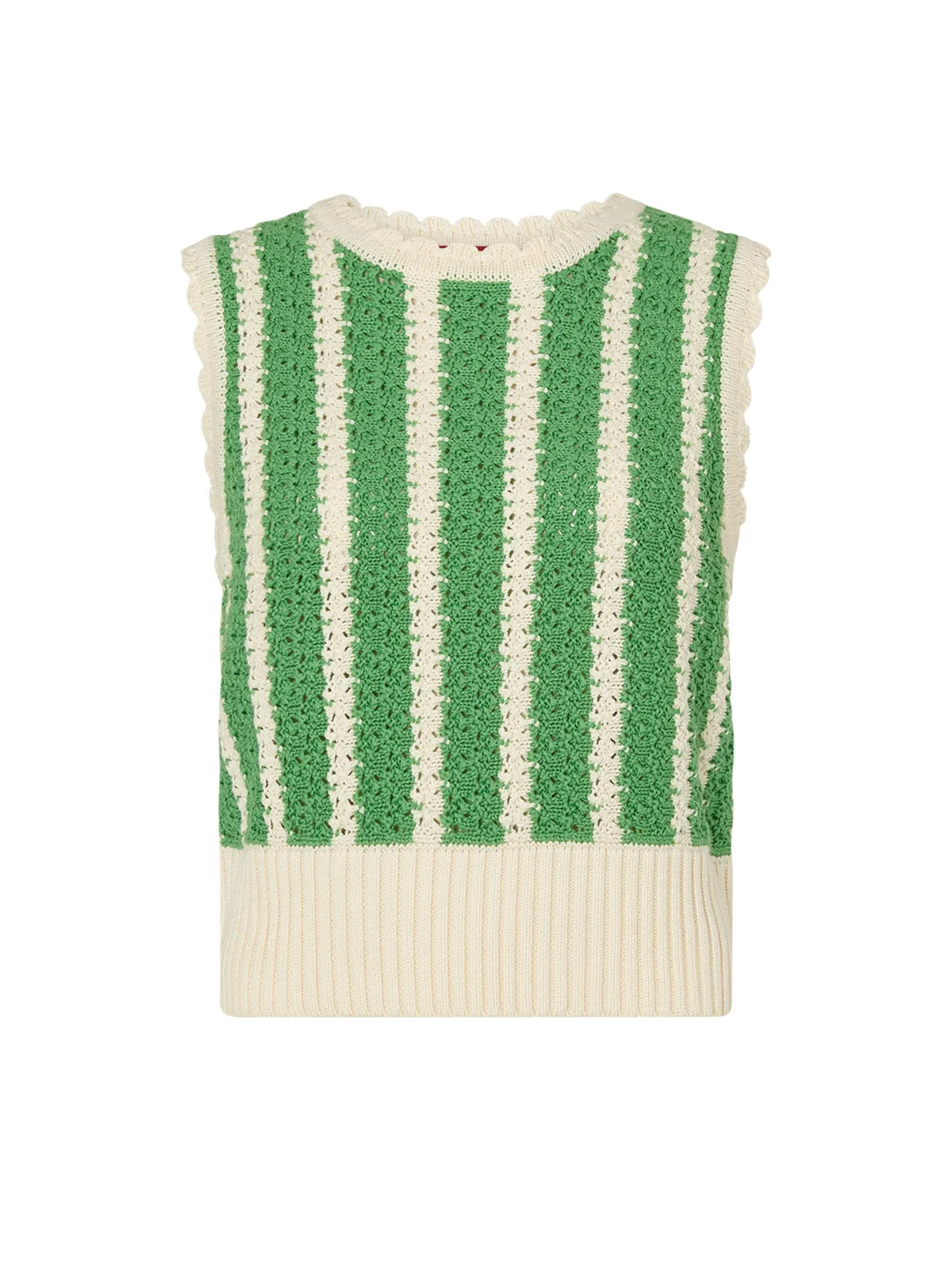 Marley Green Stripe Knit Top