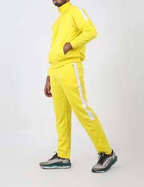 Mens Polyester Sports Tracksuits - Yellow