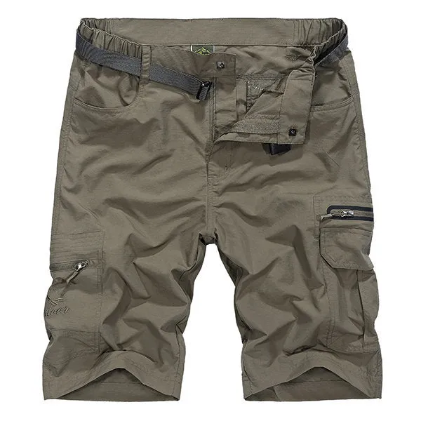 Mens Summer Outdoor Quick-drying Knee Length Shorts