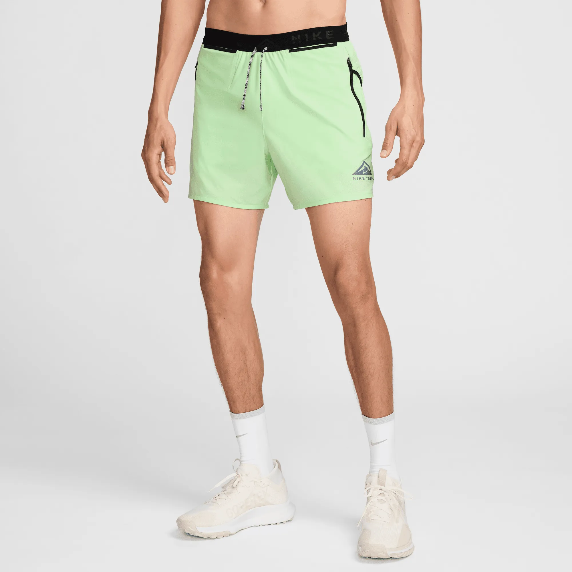 Men's Trail Second Sunrise 5" Brief-Lined Shorts (376 - Vapor Green/Vapor Green/Black)