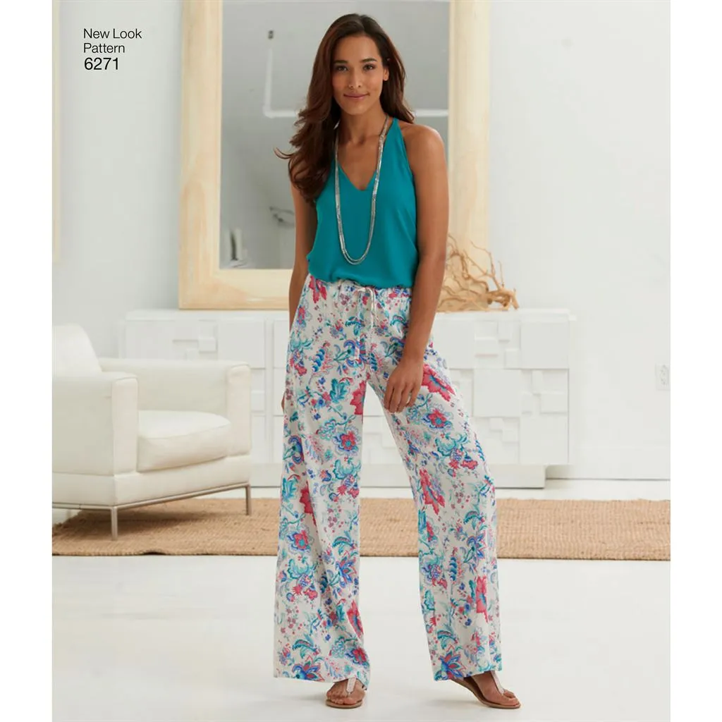 New Look Pattern 6271 Misses' Skirt in Three Lengths and Pants or Shorts