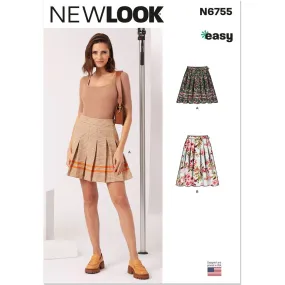 New Look Sewing Pattern N6755 Misses' Skirt In Two Lengths