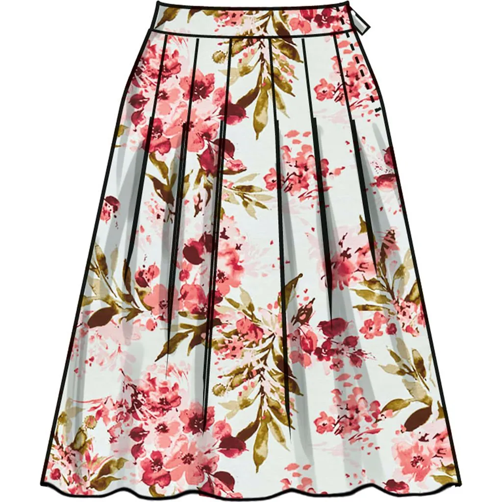 New Look Sewing Pattern N6755 Misses' Skirt In Two Lengths