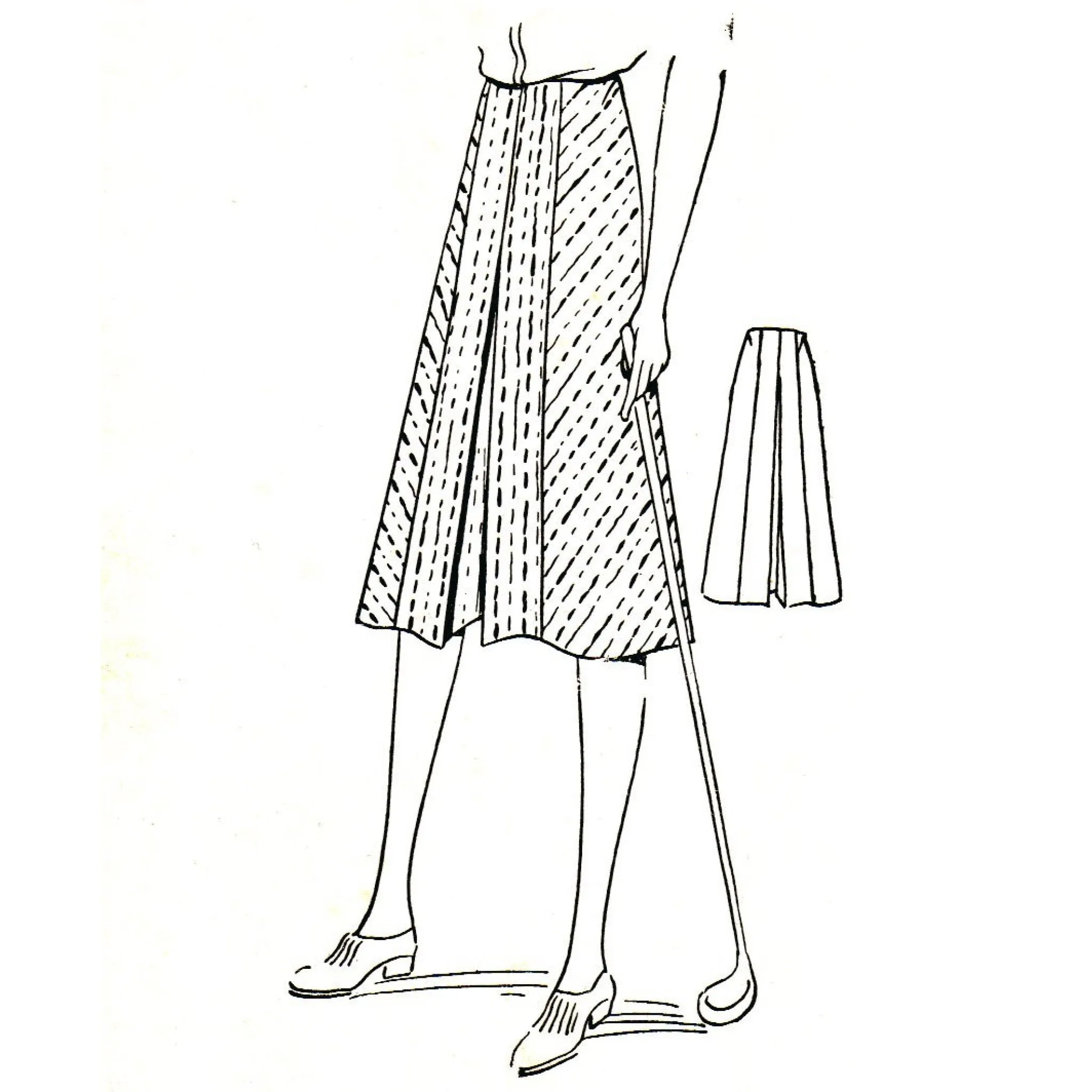 PDF - 1940s Sewing Pattern, Culottes - Waist 31" (79cm) - Download