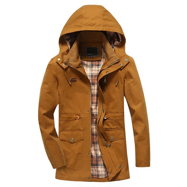 Plus Size Mens Mid Long Jackets