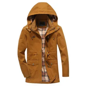 Plus Size Mens Mid Long Jackets