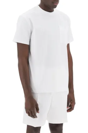 "cotton t-shirt with v detail"