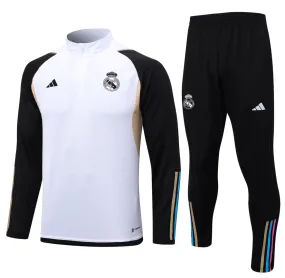 Real Madrid Black and White Tracksuit IV